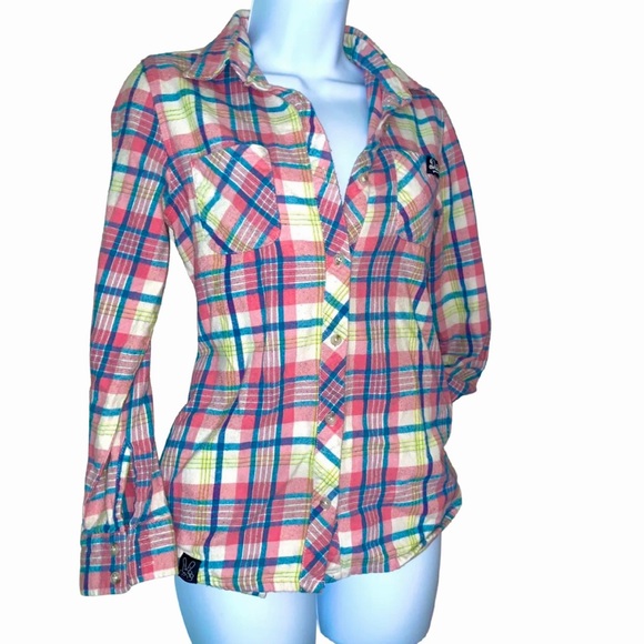 Dutch Bros Flannel Button Down, Small - Picture 1 of 4